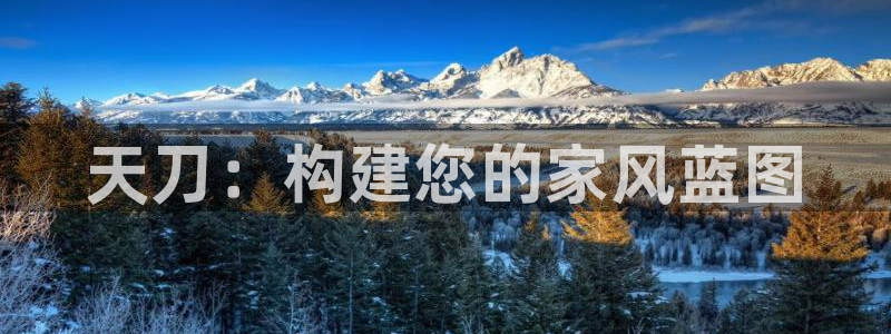 意昂体育3软件：天刀：构建您的家风蓝图