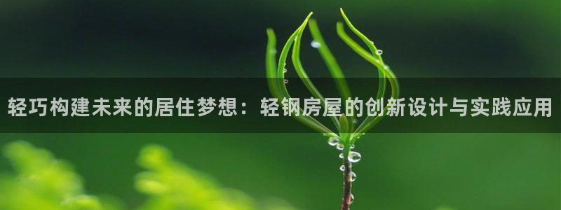 意昂体育3招商：轻巧构建未来的居住梦想：轻钢房屋的创新设计与实践应用