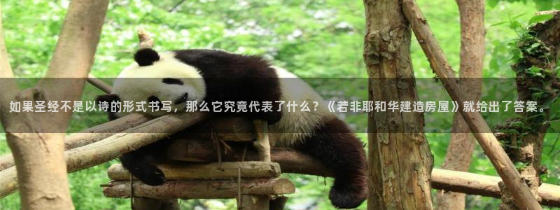 意昂体育3注册：如果圣经不是以诗的形式书写，那么它究竟代表了什么？《若非耶和华建造房屋》就给出了答案。
