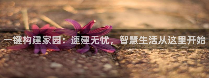 意昂3开户：一键构建家园：速建无忧，智慧生活从这里开始